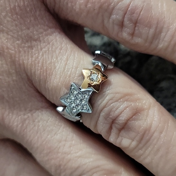 Furla Double Star Páve Ring - Picture 3 of 6